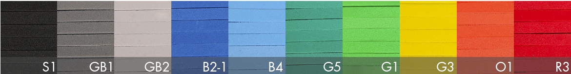 Färgpalett foam